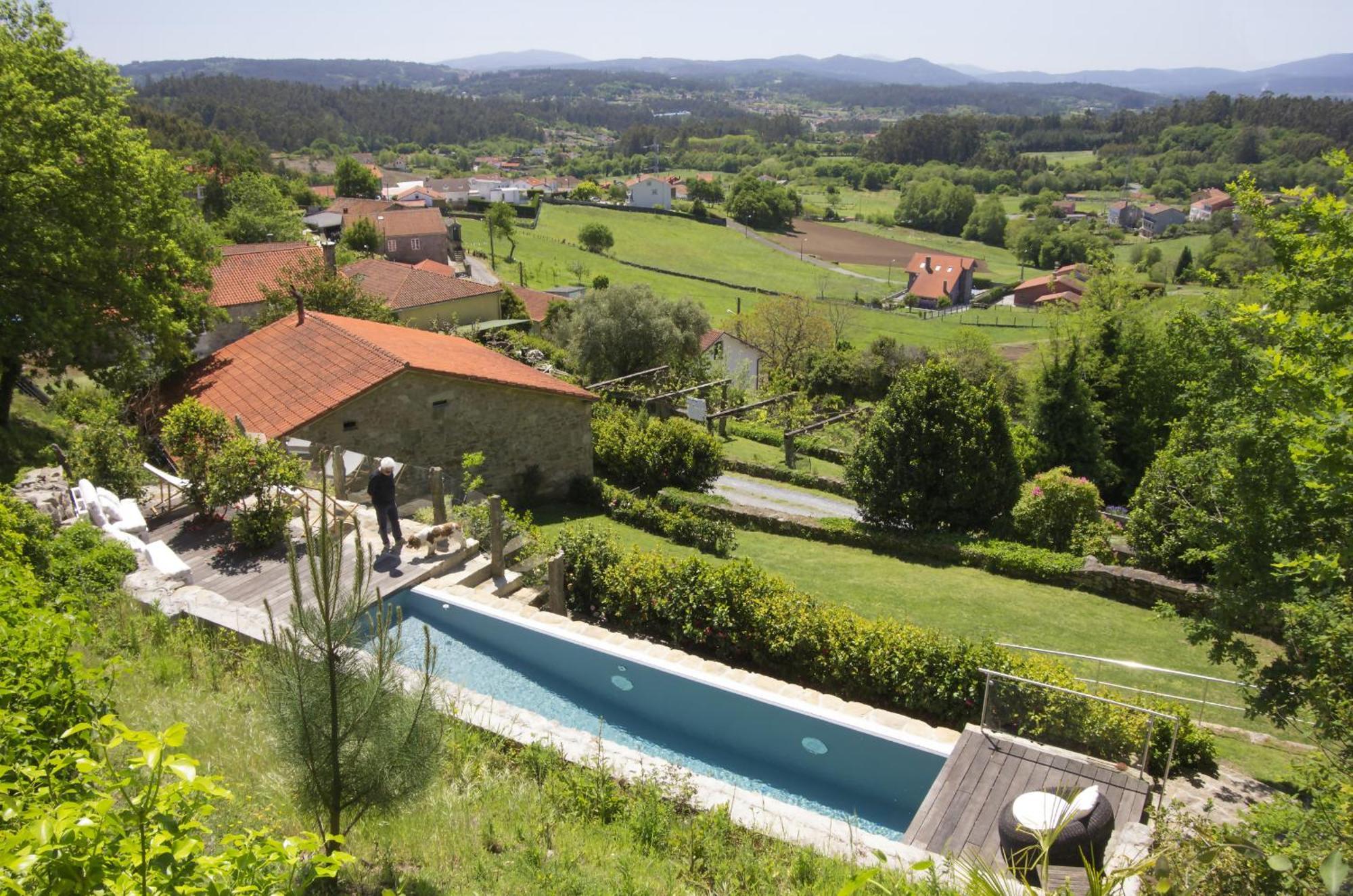 Willa Casa Do Cebro Casa Con Piscina Y Jacuzzi Privados Santiago de Compostela Zewnętrze zdjęcie